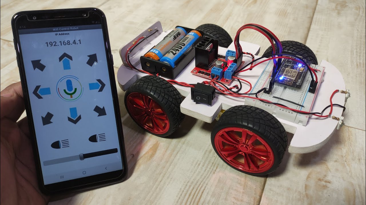 Robot controlled by a mobile app