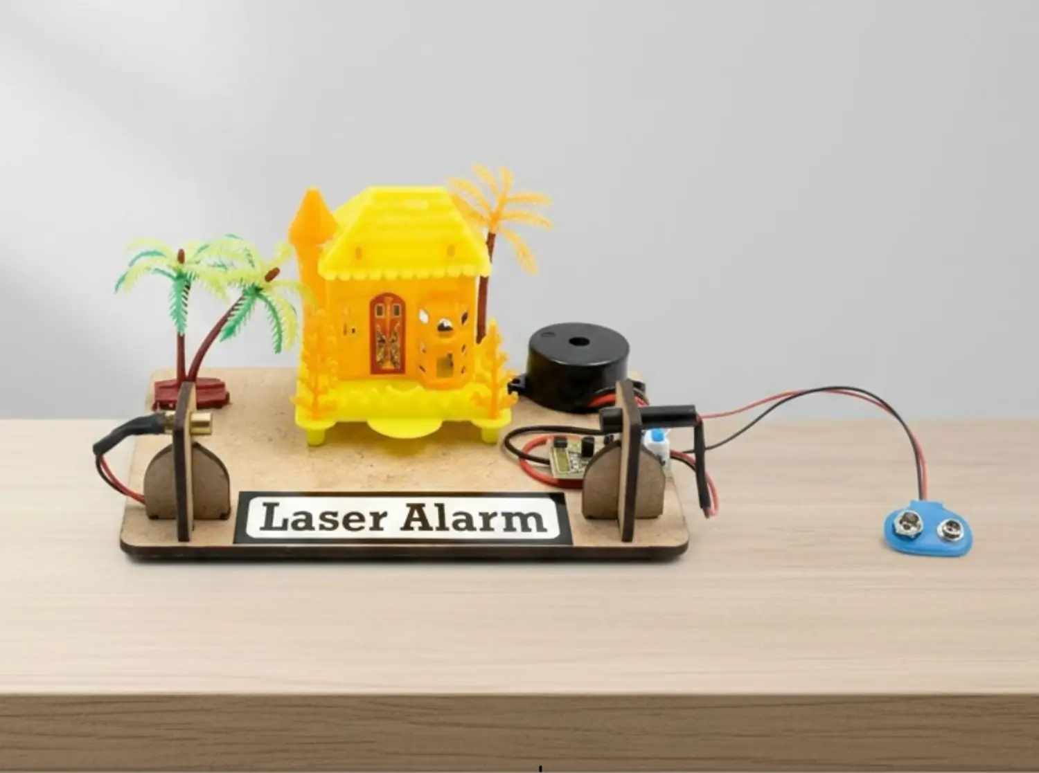 Smart safety system with laser alarm